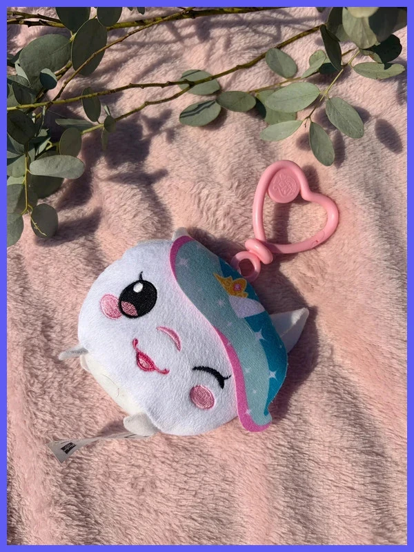 Porte-clé peluche licorne